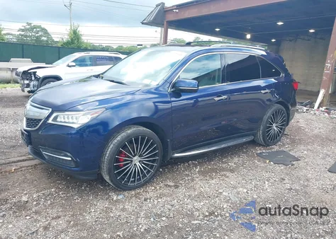 2014 Acura Mdx Technology Package z USA, uszkodzony, nr VIN 5FRYD4H44EB004677